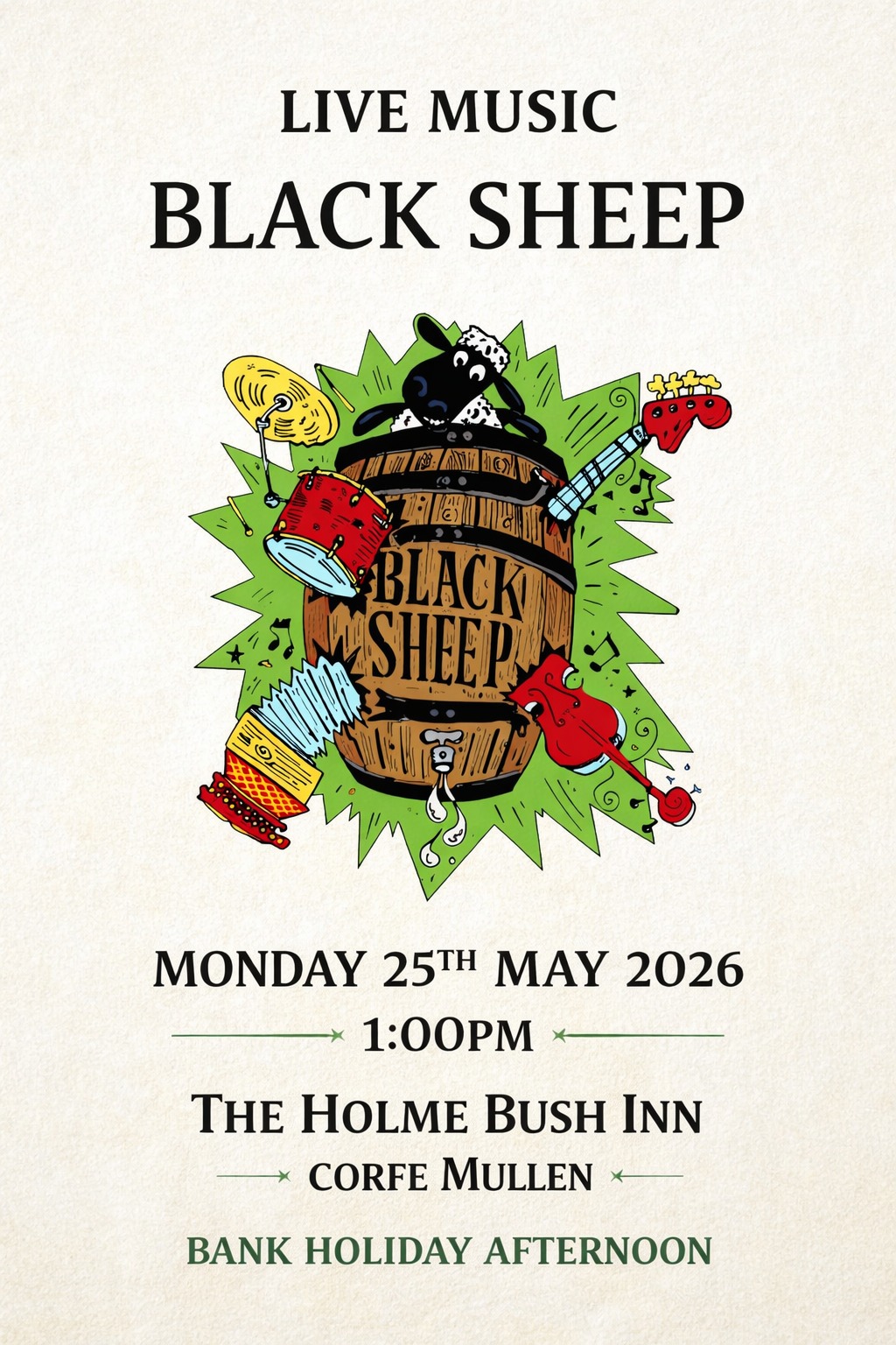 Black Sheep live at The Holme Bush Inn